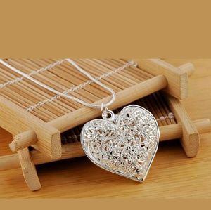 Heart silver plated jewelry